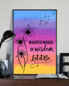 Dandelion Poster Whisper Words Of Wisdom Let It Be Vintage Room Home Decor Wall Art Gifts Idea - Mostsuit