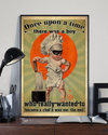 Chef Poster Once Upon A Time There Was A Boy Vintage Room Home Decor Wall Art Gifts Idea - Mostsuit