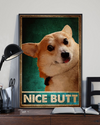 Corgi Nice Butt Funny Canvas Prints Dog Loves Vintage Wall Art Gifts Vintage Home Wall Decor Canvas - Mostsuit