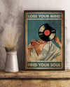 Music Girl Loves Wine Poster Lose Your Mind Find Your Soul Vintage Room Home Decor Wall Art Gifts Idea - Mostsuit