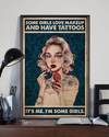 Tattoo Some Girls Love Make Up And Have Tattoos Canvas Prints Vintage Wall Art Gifts Vintage Home Wall Decor Canvas - Mostsuit