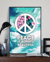 Peace Is Always Beautiful Flower Sky Poster Vintage Room Home Decor Wall Art Gifts Idea - Mostsuit