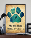 Dog Scuba Diving Poster And She Lived Happily Ever After Vintage Room Home Decor Wall Art Gifts Idea - Mostsuit