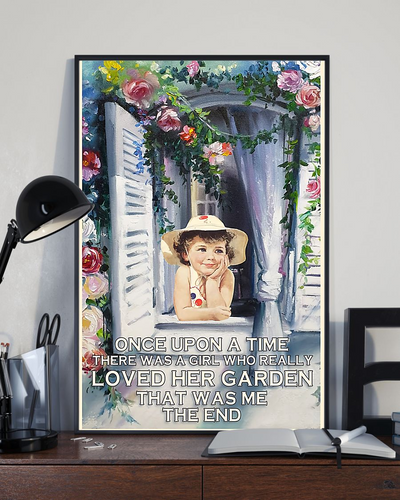 Gardening Girl Gardener Poster There Was A Girl Who Loved Her Garden Vintage Room Home Decor Wall Art Gifts Idea - Mostsuit