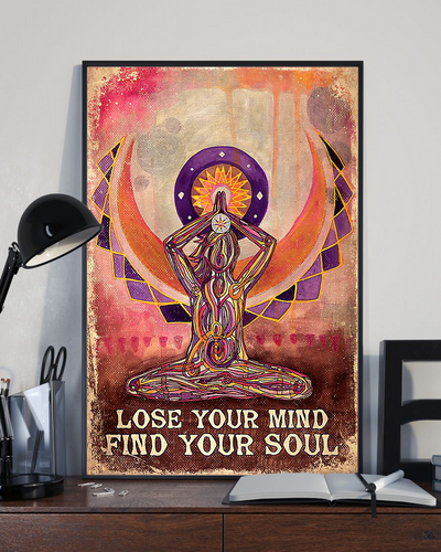 Yoga Loves Canvas Prints Lose Your Mind Find Your Soul Vintage Wall Art Gifts Vintage Home Wall Decor Canvas - Mostsuit