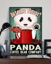 Pandas Coffee Loves Canvas Prints Intense Flavor Panda Coffee Bean Company Vintage Wall Art Gifts Vintage Home Wall Decor Canvas - Mostsuit