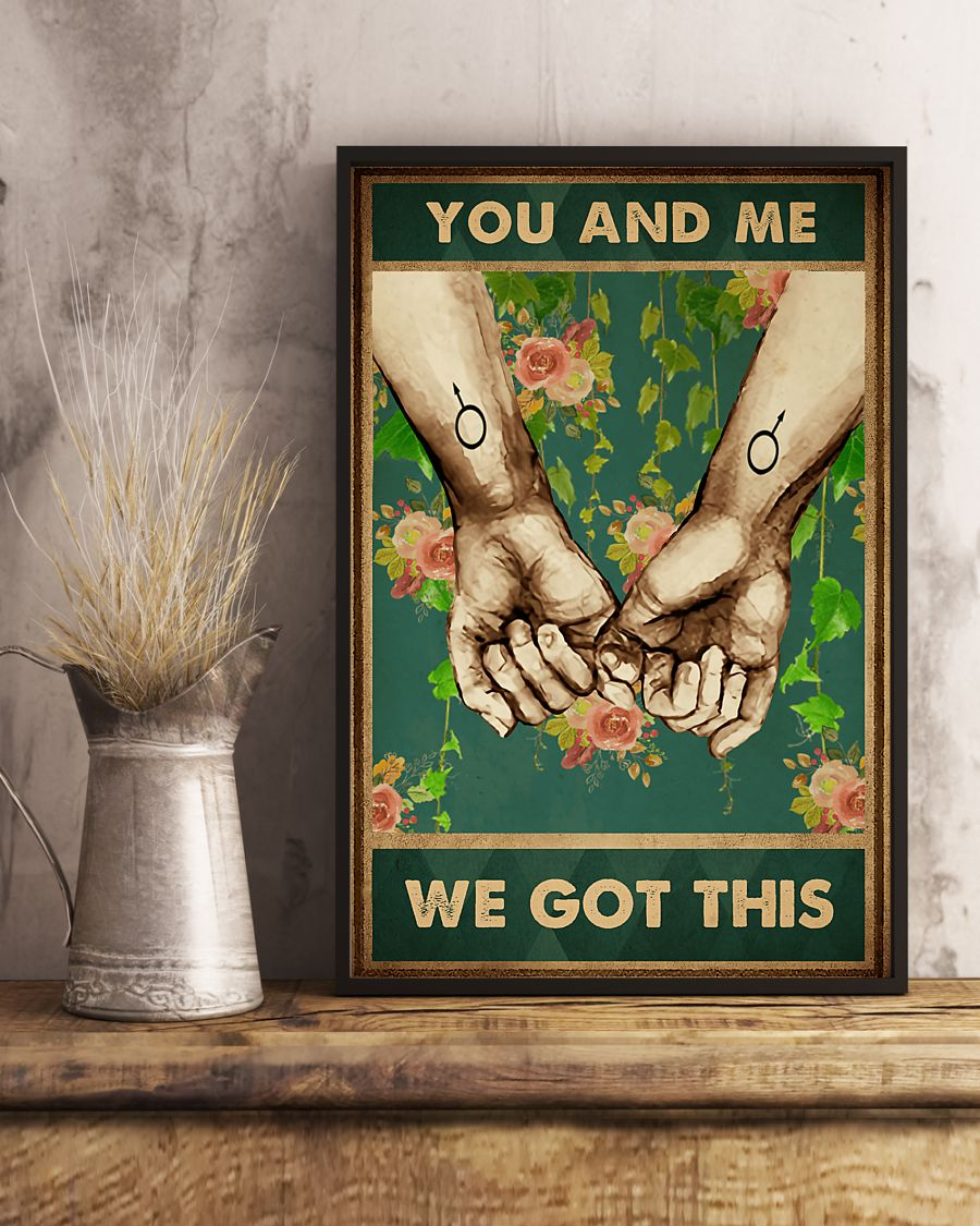 LGBT Pinky Promise Canvas Prints You And Me We Got This Vintage Wall Art Gifts Vintage Home Wall Decor Canvas - Mostsuit