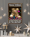 Female Veteran Poster The Most Powerful Piece In The Military Vintage Room Home Decor Wall Art Gifts Idea - Mostsuit