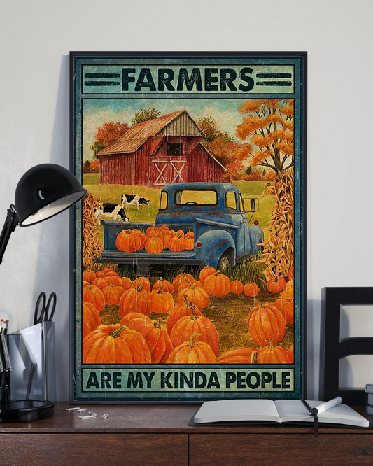Farmers Are My Kinda People Canvas Prints Vintage Wall Art Gifts Vintage Home Wall Decor Canvas - Mostsuit