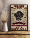 Girl Loves Music And Wine Poster She Got Mad Hustle And Dope Soul Vintage Room Home Decor Wall Art Gifts Idea - Mostsuit
