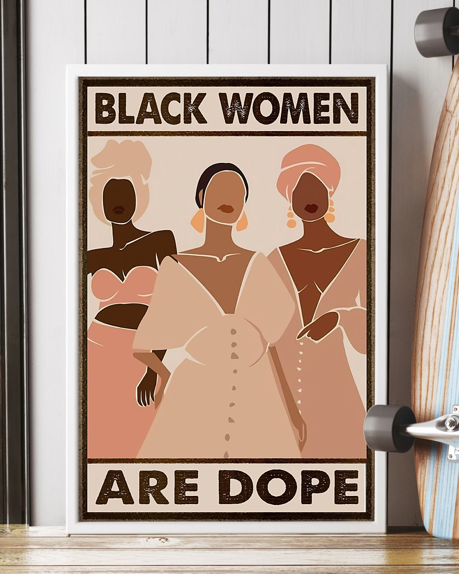 Afro Women Black Girl Poster Black Women Are Dope Room Home Decor Wall Art Gifts Idea - Mostsuit