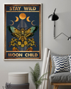 Butterfly Loves Canvas Prints Stay Wild Moon Child Vintage Wall Art Gifts Vintage Home Wall Decor Canvas - Mostsuit