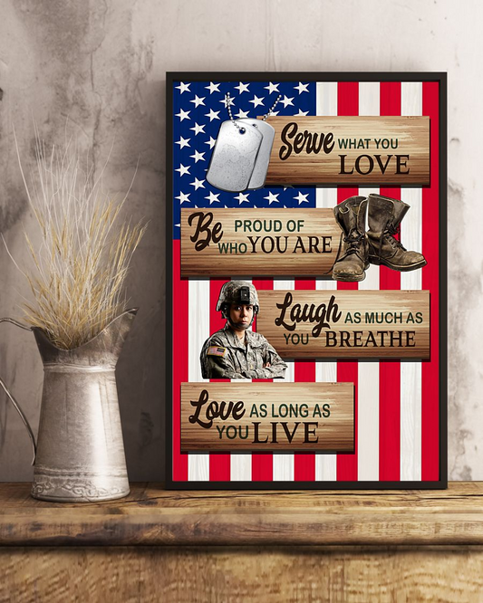 Veteran Poster Be Proud Of Who You Are Vintage Room Home Decor Wall Art Gifts Idea - Mostsuit
