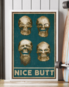 Skull Nice Butt Funny Canvas Prints Skulls Loves Vintage Wall Art Gifts Vintage Home Wall Decor Canvas - Mostsuit