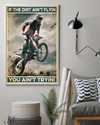 Motorcycle Dirt Bike Poster If The Dirt Ain't Flyin You Ain't Tryin Vintage Room Home Decor Wall Art Gifts Idea - Mostsuit