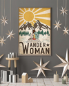 Hiking Wander Woman Poster Vintage Room Home Decor Wall Art Gifts Idea - Mostsuit