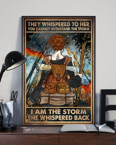 Travel Girl Canvas Prints I Am The Storm Vintage Wall Art Gifts Vintage Home Wall Decor Canvas - Mostsuit