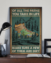 Hiking Camping Poster Of All The Paths You Take In Life Vintage Room Home Decor Wall Art Gifts Idea - Mostsuit