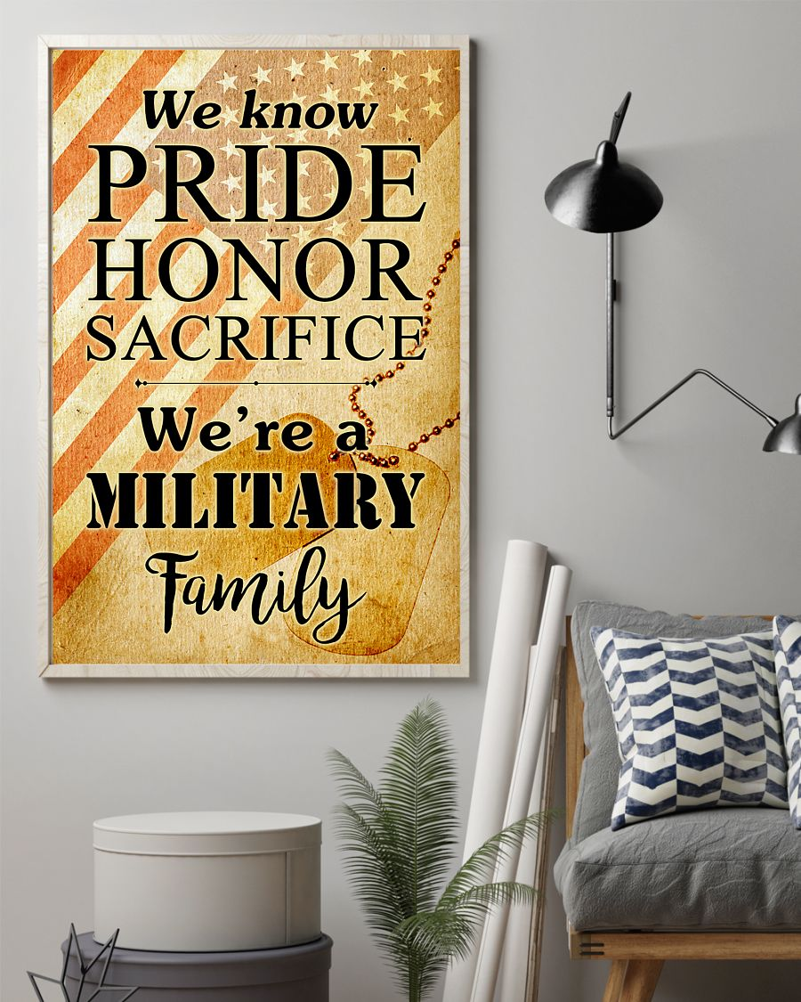 We Are A Military Family Poster Vintage Room Home Decor Wall Art Gifts Idea - Mostsuit