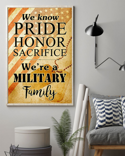 We Are A Military Family Poster Vintage Room Home Decor Wall Art Gifts Idea - Mostsuit
