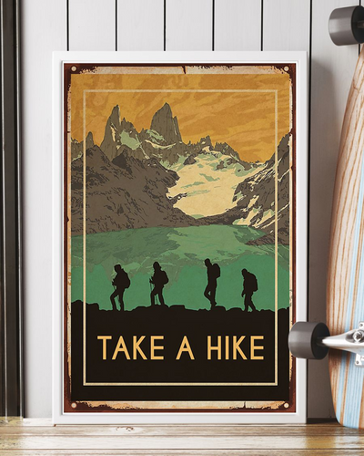 Hiking Take A Hike Poster Vintage Room Home Decor Wall Art Gifts Idea - Mostsuit