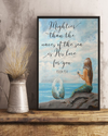 Mermaid Mightier Than The Waves Of The Sea Is His Love For You Psalm Canvas Prints Wall Art Gifts Vintage Home Wall Decor Canvas - Mostsuit
