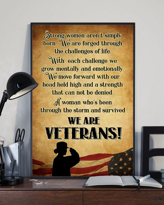 We Are Veterans Canvas Prints Vintage Wall Art Gifts Vintage Home Wall Decor Canvas - Mostsuit