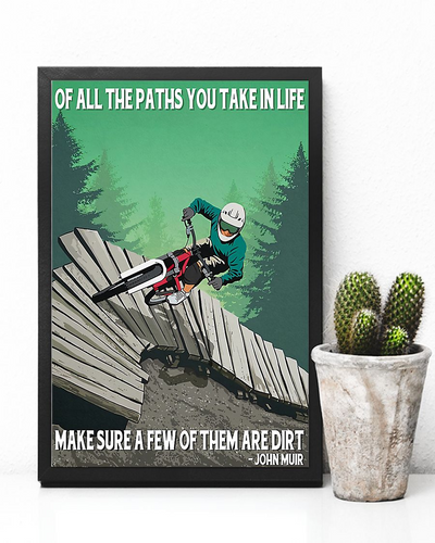 Cycling Canvas Prints Of All The Paths You Take In Life Vintage Wall Art Gifts Vintage Home Wall Decor Canvas - Mostsuit