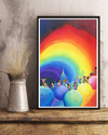 Happy Pride Colorful Rainbow Poster Vintage Room Home Decor Wall Art Gifts Idea - Mostsuit
