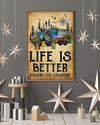 Camping Poster Life Is Better Around The Campfire Vintage Room Home Decor Wall Art Gifts Idea - Mostsuit