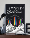 UFO Alien I Want To Believe Poster Vintage Room Home Decor Wall Art Gifts Idea - Mostsuit