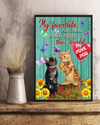 Cats Loves Canvas Prints My Favorite Place In All The World Is Next To You Vintage Wall Art Gifts Vintage Home Wall Decor Canvas - Mostsuit