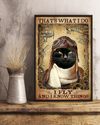 Black Cat Pilot Aircraft Loves Poster That's What I Do Vintage Room Home Decor Wall Art Gifts Idea - Mostsuit
