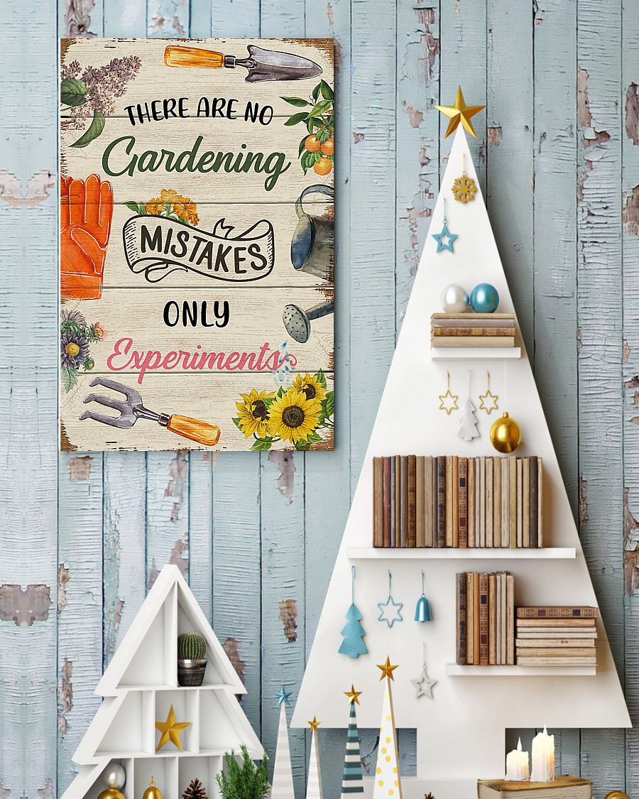 Gardening Canvas Prints There Are No Gardening Mistakes Only Experiments Vintage Wall Art Gifts Vintage Home Wall Decor Canvas - Mostsuit