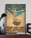 Ocean Loves Poster Some Girls Are Just Born With The Ocean In Their Soul Vintage Room Home Decor Wall Art Gifts Idea - Mostsuit