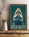 Shark Nice Butt Funny Canvas Prints Sharks Loves Vintage Wall Art Gifts Vintage Home Wall Decor Canvas - Mostsuit