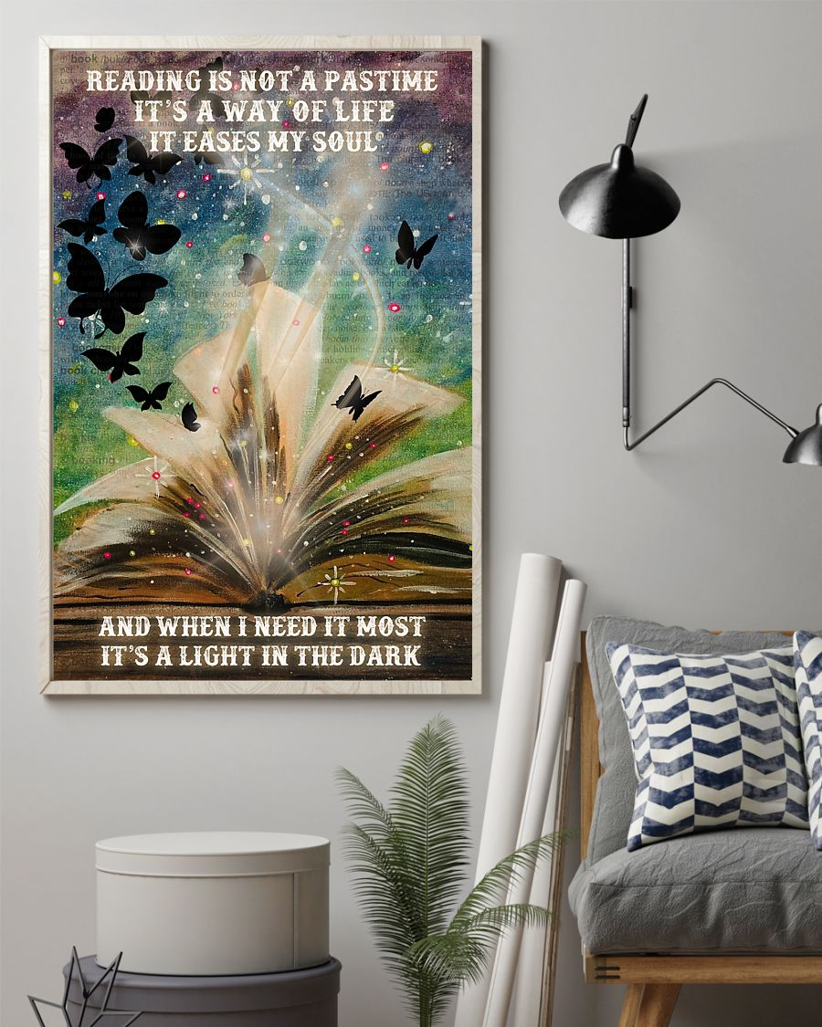 Book Butterfly Canvas Prints Reading Is Not A Pastime It's A Way Of Life Vintage Wall Art Gifts Vintage Home Wall Decor Canvas - Mostsuit