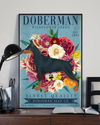 Doberman Wildflower Seeds Canvas Prints Dog Loves Vintage Wall Art Gifts Vintage Home Wall Decor Canvas - Mostsuit
