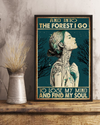 Nature Girl Poster Into The Forest Lose My Mind And Find My Soul Vintage Room Home Decor Wall Art Gifts Idea - Mostsuit