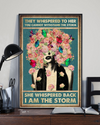 Butterfly Flower Girl Poster I Am The Storm Pride Vintage Room Home Decor Wall Art Gifts Idea - Mostsuit