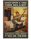 Boy Loves Cricket Canvas Prints One Upon A Time Vintage Wall Art Gifts Vintage Home Wall Decor Canvas - Mostsuit