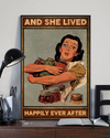 Canning Poster And She Lived Happily Ever After Vintage Room Home Decor Wall Art Gifts Idea - Mostsuit