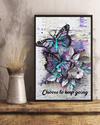 Suicide Prevention Awareness Butterfly Poster Choose To Keep Going Vintage Room Home Decor Wall Art Gifts Idea - Mostsuit