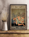 Wine Loves And They Lived Happily Ever After Poster Vintage Room Home Decor Wall Art Gifts Idea - Mostsuit
