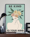 Flower Girl Be Kind To Your Mind Canvas Prints Vintage Wall Art Gifts Vintage Home Wall Decor Canvas - Mostsuit