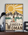 Hiking Wander Woman Poster Vintage Room Home Decor Wall Art Gifts Idea - Mostsuit