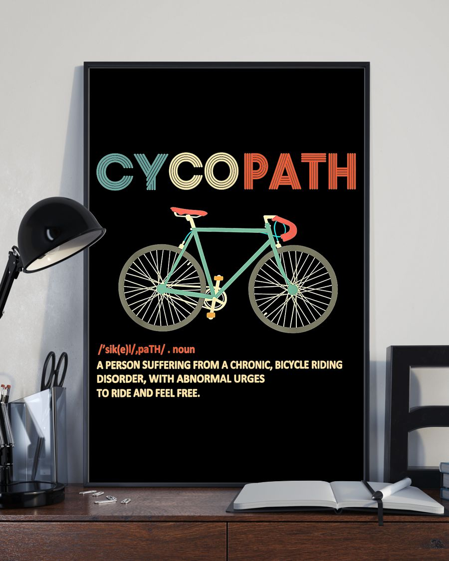 Cycopath Definition Cycling Canvas Prints Vintage Wall Art Gifts Vintage Home Wall Decor Canvas - Mostsuit