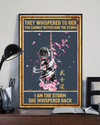 Samurai Girl Poster I Am The Storm Vintage Room Home Decor Wall Art Gifts Idea - Mostsuit