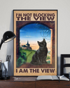 Black Cat Poster I'm Not Blocking The View I Am The View Vintage Room Home Decor Wall Art Gifts Idea - Mostsuit