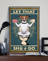 Let That Go Yoga Dog Lovers Funny Poster Vintage Room Home Decor Wall Art Gifts Idea - Mostsuit